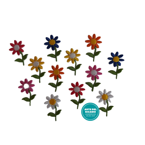 Iron-On Embroidery Sticker - Flowers